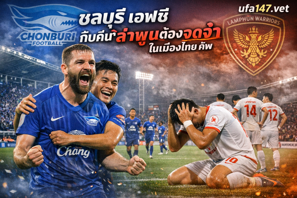 ชลบุรี บุกถล่ม ลำพูน 3-0